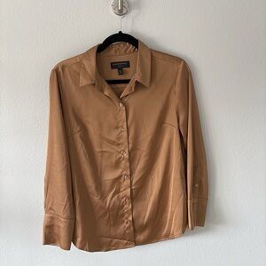 Banana Republic Women's Tan Button-Down Blouse